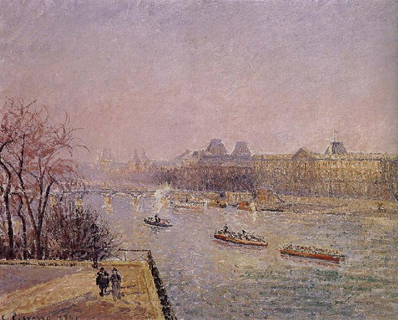 Camille Pissarro early in the Louvre oil painting image